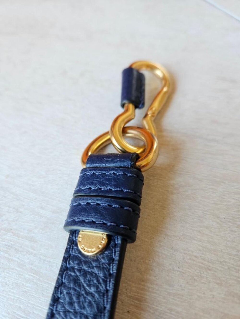 Marc by Marc Jacobs Navy Blue  Leather Bag Strap New - Picture 9 of 14